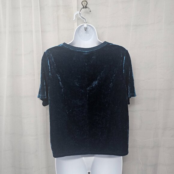Ava & Viv Turquoise Velour Tee Shirt Boho Goth Whimsigoth Punk 0X - Picture 6 of 10